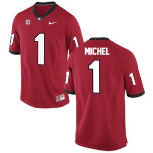 Georgia Bulldogs Sony Michel #1 Jersey - Red