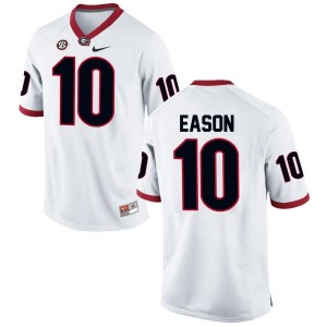 S-3XL Jacob Eason Georgia Bulldogs #10 White Jersey