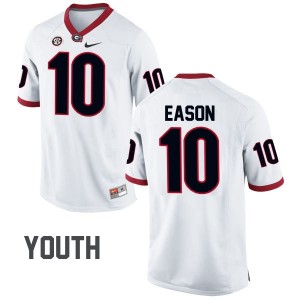 Youth Jacob Eason Georgia Bulldogs Jersey White #10 