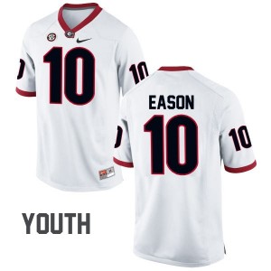 Youth Jacob Eason Georgia Bulldogs Jersey White #10 