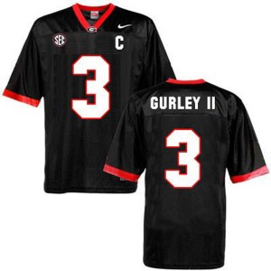 Black #3 Todd Gurley II Georgia Bulldogs Jersey