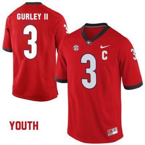 Youth Todd Gurley II Georgia Bulldogs Jersey Red #3 