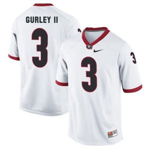 Todd Gurley II Georgia Bulldogs Jersey White #3 