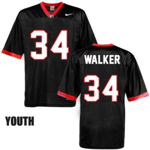 Georgia Bulldogs Herschel Walker #34 Youth Jersey - Black