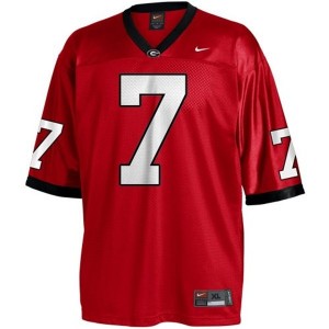 Red #7 Matthew Stafford Georgia Bulldogs Jersey