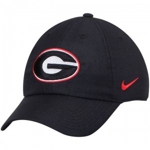 Georgia Bulldogs Adjustable Performance Hat Black Heritage 86 