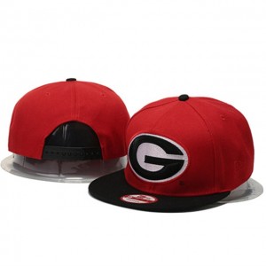 Red Georgia Bulldogs Adjustable Snapback Hat