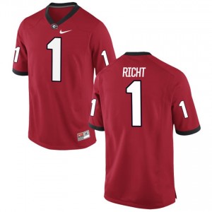 #1 Mark Richt Red Men's Game Alumni Football Georgia Bulldogs Jersey