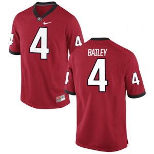 #4 Men's Champ Bailey Georgia Bulldogs Jersey Game Red Alumni Football 