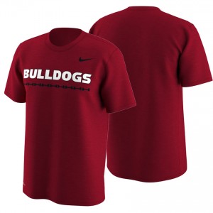 S-3XL Georgia Bulldogs Men's Red Week Zero Trainer Hook Performance T-shirt