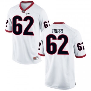 Georgia Bulldogs Charley Trippi #62 Men's Game Alumni Football Jersey - White