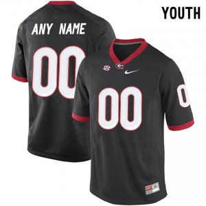 College Youth Black Limited Football #00 Georgia Bulldogs Customized Jersey